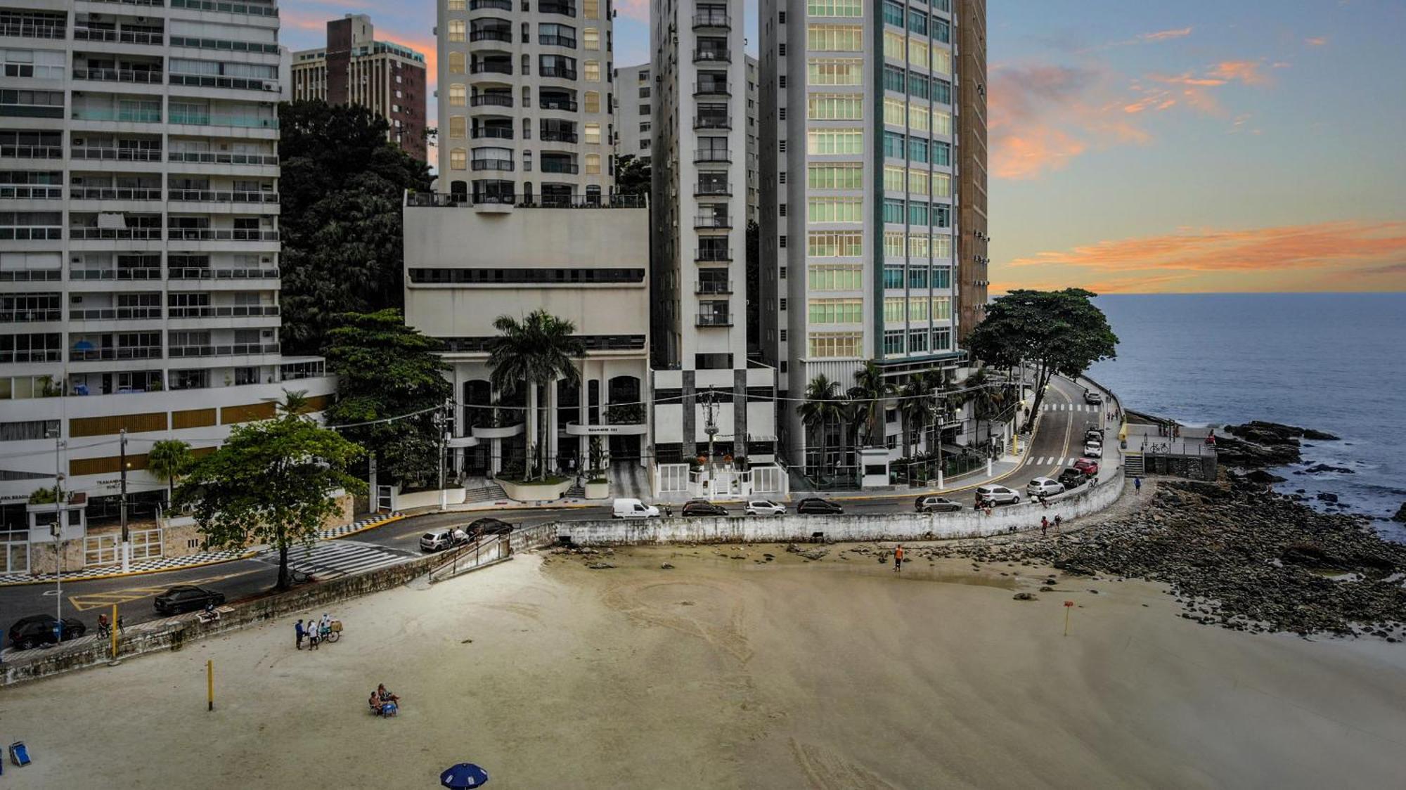 Vista Incrivel Beira-Mar Espacoso 4 Qts Ac Guarujá Exterior foto